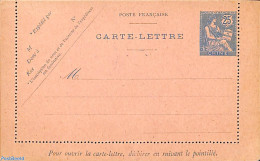 China (before 1949) 1903 French Post, Card Letter 25c, Unused Postal Stationary - Autres & Non Classés