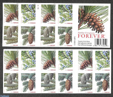 United States Of America 2010 Trees Booklet, Double Sided, Mint NH, Nature - Trees & Forests - Stamp Booklets - Unused Stamps
