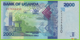 Voyo UGANDA 2000 Shillings 2021 P50f B155f DV UNC - Ouganda