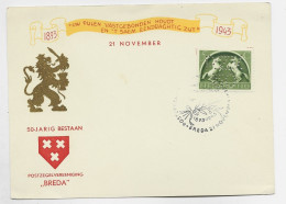 NEDERLAND PERFIN PERFORE  PZV 30 KARTE BREDA 1893 1943 - Perforés