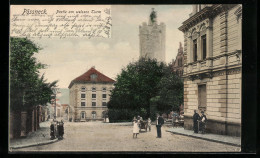 AK Pössneck, Partie Am Weissen Turm  - Pössneck