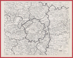 Seine. Seine Et Marne. Seine Et Oise. Environs De Paris. Larousse 1960. - Historische Dokumente