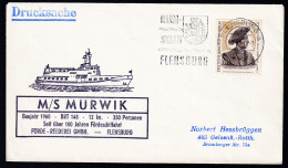 OSt. Flensburg 6.7.66 + Cachet MS Mürwik Auf Brief - Autres & Non Classés