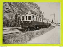 CPM TRAINS VOIR DOS Suisse Valais Vernayaz Train MC N14 Au Fond Le Dépôt MC Le 4 Juillet 1972 Ligne Martigny Châtelard - Martigny