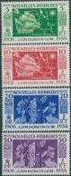 New Hebrides French 1956 SGF92-F95 Condominium Anniversary Set MNH - Other & Unclassified