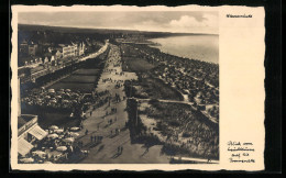 AK Warnemünde, Blick Vom Leuchtturm Auf Die Promenade  - Autres & Non Classés