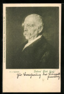 AK Schirm Dich Gott, Portrait Bismarck  - Personajes Históricos