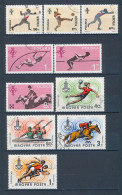 10 Timbres Oblitérés Jeux Olympiques D'été MOSCOU 1980 X-13 Pologne Hongrie - Verano 1980: Moscu