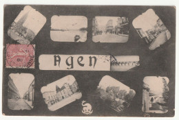 47 . Agen . Souvenir Multi Vues . 1908 - Agen