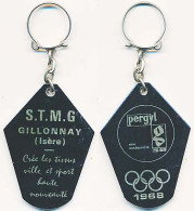 Porte-clefs Métallique S.T.M.G. GILLONNAY - PERGYL  Xèmes Jeux Olympiques D'Hiver De GRENOBLE 1968  Olympic Games 68 - Andere & Zonder Classificatie