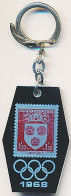 Porte-clefs Métallique TIMBRE BLASON De GRENOBLE  Xèmes Jeux Olympiques D'Hiver De GRENOBLE 1968  Olympic Games 68 - Otros & Sin Clasificación