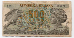 Italia  500 £. Aretusa - 500 Lire