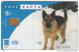 GREECE - Dog(18 Euro), Tirage 50000, 06/03, Used - Dogs