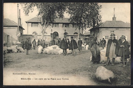 CPA Moulins, Un Coin De La Place Aux Foires  - Moulins