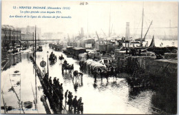 44 NANTES - Crue De 1910, Les Quais Et Ligne De Chemin De Fer  - Nantes