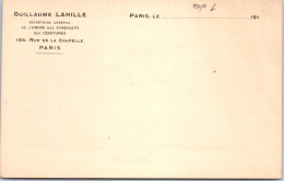 75018 PARIS - Carte Publicitaire Syndicats Des Ceintures  - District 18