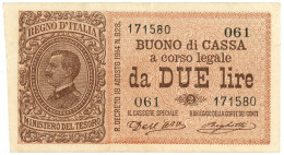 2 LIRE DIAZ VENEZIA GIULIA E TRIDENTINA TERRE REDENTE 21/09/1914 BB/SPL - Other & Unclassified
