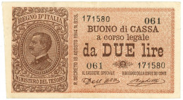 2 LIRE DIAZ VENEZIA GIULIA E TRIDENTINA TERRE REDENTE 21/09/1914 BB/SPL - Altri & Non Classificati