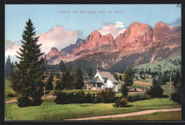 Cartolina Karerpass, Blick Zur Kapelle  - Andere & Zonder Classificatie