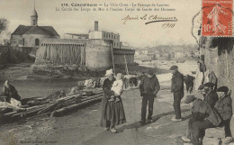 CPA29- CONCARNEAU-La Ville Close- Le Passage De Lanriec Le Cercle Des Loups De Mer à L'ancien Corps De Garde Des Douanes - Concarneau