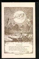 AK Gedicht Jahreswende Von Dr. Ernest Faber  - Astronomy