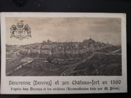 62: RARE Cpa DESVRES   DESURENNE Et Son Chateau Fort 1560  Mont Hulin - Desvres