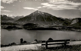 Blick Vom Margel Bei Schwanden-Sigriswil Auf Den Thunersee Und Niesen (3494) * 6. 8. 1962 - Sigriswil