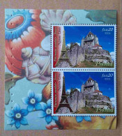 N-U-C Ge06-02 : Nations Unies Genève  - Tour César à Provins Et La Tour Eiffel Avec Bdf Illustré - Unused Stamps