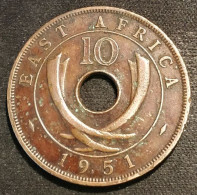 AFRIQUE DE L'EST - EAST AFRICA - 10 CENTS 1951 - George VI - KM 34 - Colonia Britannica