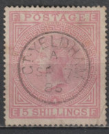 GB - 1867 - RARE YVERT N°43a SIGNE CALVES ! DEFECTUEUX (ANGLE REPARE) FILIGRANE ANCRE - COTE = 3500 EUR - Used Stamps