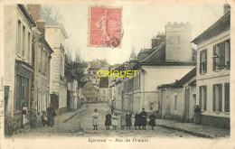 28 Epernon, Rue Du Prieuré, Enfants Et Commerçants Au 1er Plan ... - Epernon