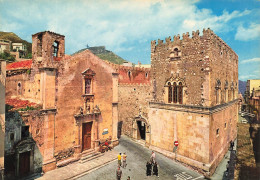 ITALIE - Taormina - Piazza Badia - Animé - Église - Carte Postale Ancienne - Other & Unclassified