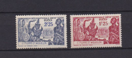 SAINT PIERRE ET MIQUELON 1939 TIMBRE N°189/90 NEUF** EXPOSITION - Unused Stamps