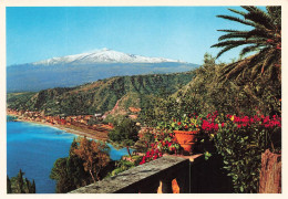 ITALIE - Taormina - Panoramica Di Giardini Ed Etna - Piazza Duomo - Province - Carte Postale Ancienne - Other & Unclassified