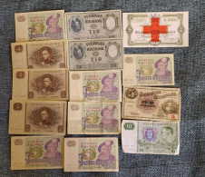 Sweden Lot 14 Banknotes - Zweden