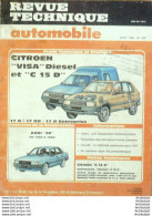 Revue Technique Automobile Citroen Visa C15D Audi 80   N°470 - Auto/Moto