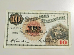 Sweden 10 Kronor 1935 - Suède