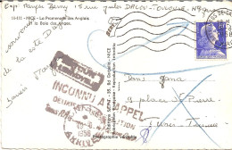 2I8 --- 06 Cros-de-Cagnes Pour La Tunisie Inconnu à L'appel Retour à L'envoyeur - Tunisia (1956-...)