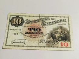 Sweden 10 Kronor 1929 - Suède