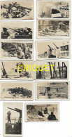 Guerre 39-45, WW2, Lot De 12 Mini Photos, Guerre En Finlande, Marine Militaire, Hydravion, Chasseurs Alpins ... - Guerre, Militaire