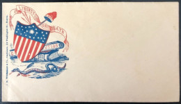 U.S.A, Civil War, Patriotic Cover - "Liberty Or Death" - Unused - (C536) - Storia Postale