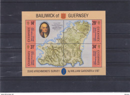 GUERNESEY 1987 CARTE Yvert BF 7, Michel Block 4 NEUF** MNH Cote 7,50 Euros - Guernsey