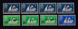 SAINT PIERRE ET MIQUELON 1945 TIMBRE N°315/22 NEUF AVEC CHARNIERE SERIE DE LONDRES SURCHARGEE - Unused Stamps