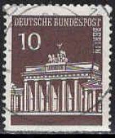 Berlin Poste Obl Yv:257 Mi:286 Brandenburgertor Berlin Non-dentelé En Bas (Beau Cachet Rond) - Gebruikt