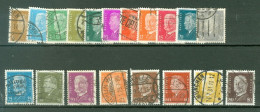 Allemagne  Yvert  401/414  Ou  Michel  410/422 , 454 Et 465/466  Ob  TB   - Used Stamps