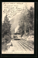 AK Aix-les-Bains, Chemin De Fer Du Revard, Une Tranchée, Bergbahn  - Other & Unclassified