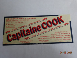 BUVARD BLOTTING PAPER  ALIMENTAIRE CONSERVERIES E. CHEMIN CAPITAINE COOK - Food