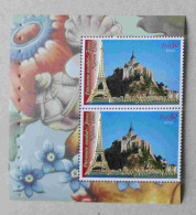 N-U-C Ge06-02 : Nations Unies Genève  -  Mont Saint-Michel Et La Tour Eiffel Avec Bdf Illustré - Unused Stamps
