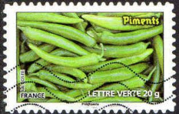 France Poste AA Obl Yv: 741 Mi:5404 Piments (Lign.Ondulées) - Gebraucht