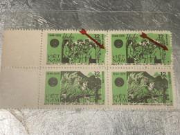 VIET NAM Stamps PRINT ERROR Block 4-1979-(12XU-no357 Tem In Lõi LET MAU-)4-STAMPS-vyre Rare - Vietnam